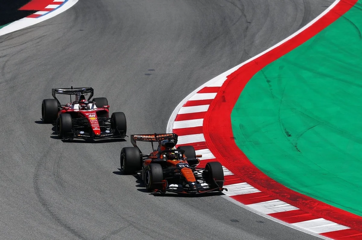 McLaren Experiments with Upside-Down Rear Wing at the Austrian Grand Prix