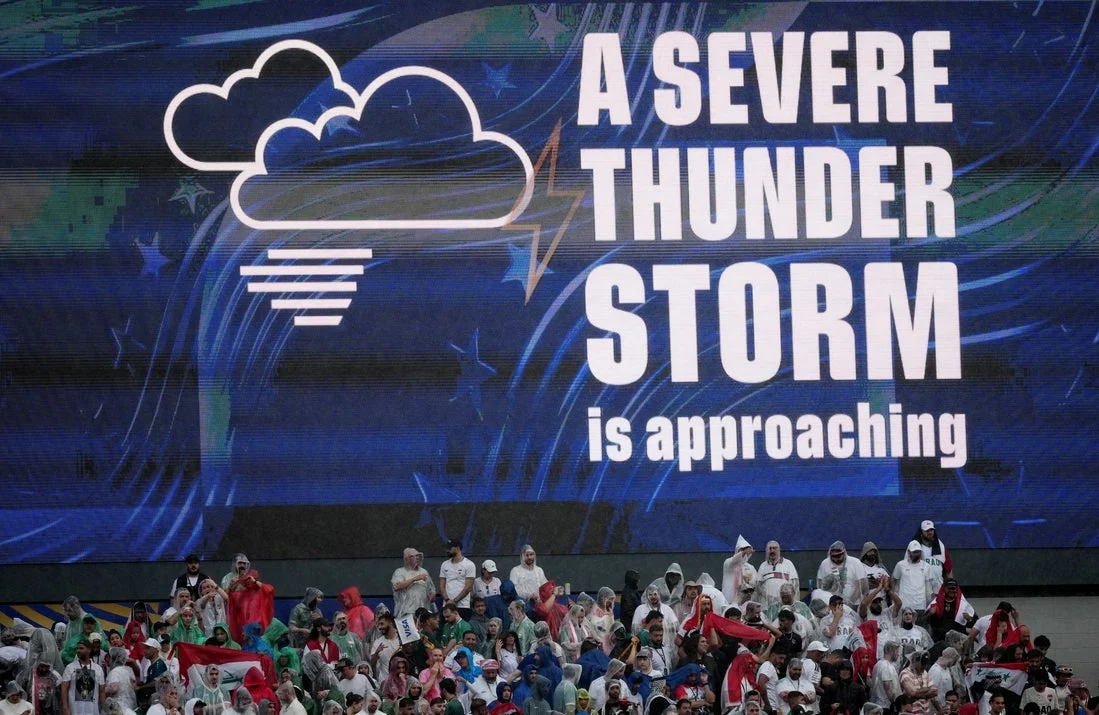 Severe Weather Causes Unprecedented Delay in France-Iraq World Cup Match