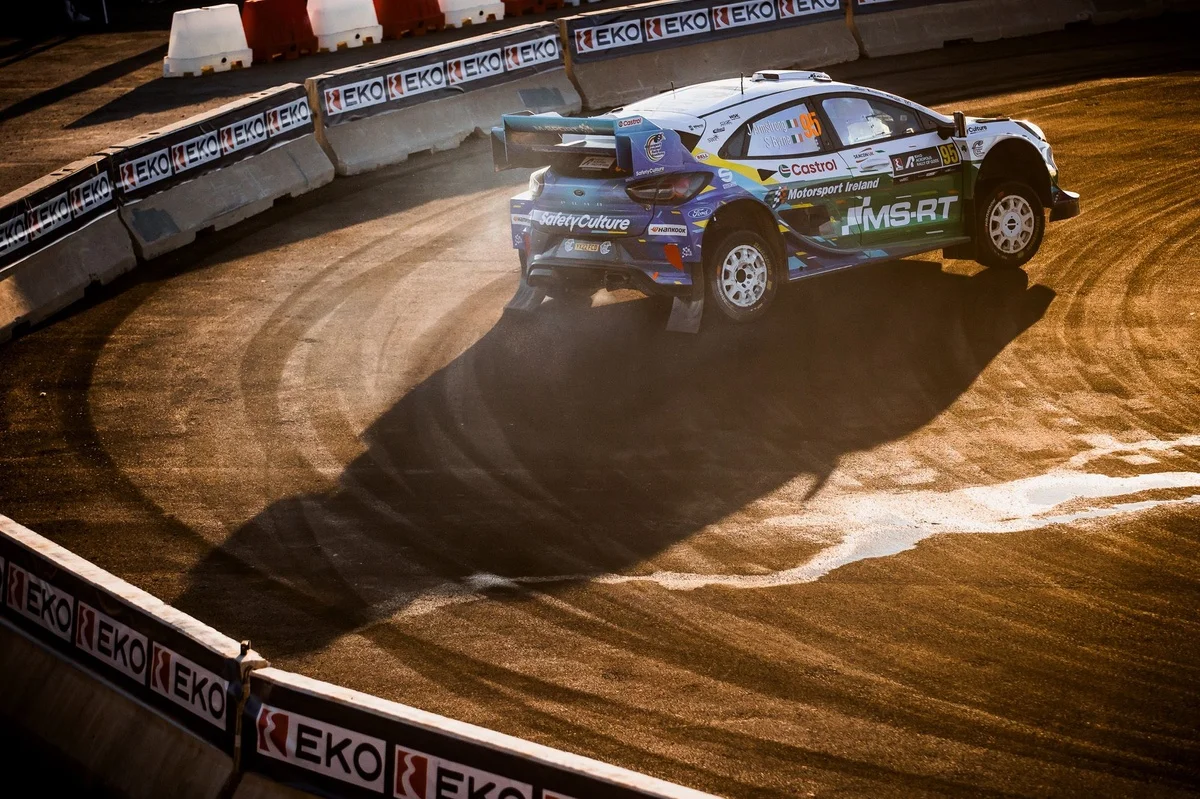Jon Armstrong's Rising Star: First Stage Win at WRC Rally Greece