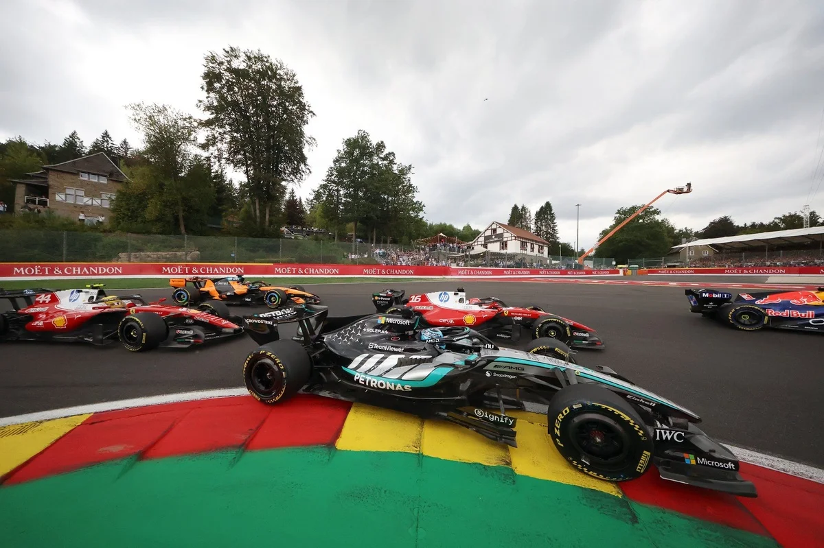 Mercedes Struggles with Battery Issues at Belgian Grand Prix, Affecting Race Performance