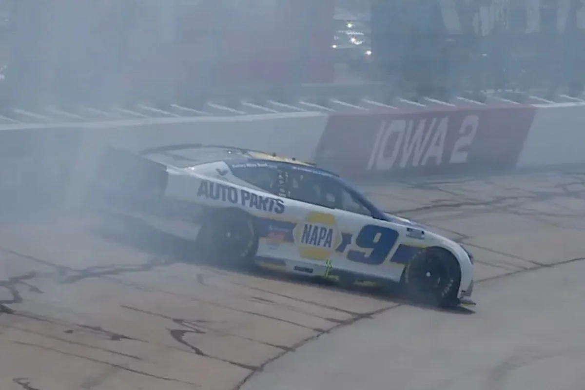 Chase Elliott Faces Setback with Practice Crash at Iowa Speedway